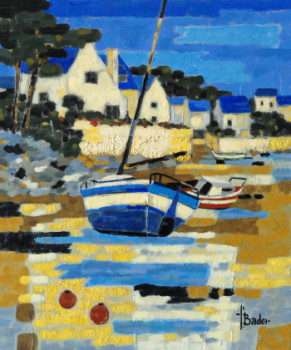 Contemporary work named « Bâteaux à marée basse », Created by FRANçOIS BADER