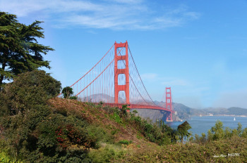 Contemporary work named « GOLDEN GATE BRIDGE », Created by JEAN-MARC PHILIPPE