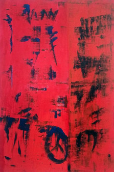 Named contemporary work « Rouge A217 », Made by PATRICK JOOSTEN