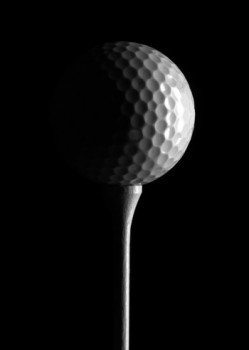Named contemporary work « Balle de golf et tee », Made by PIERRE BOILLON