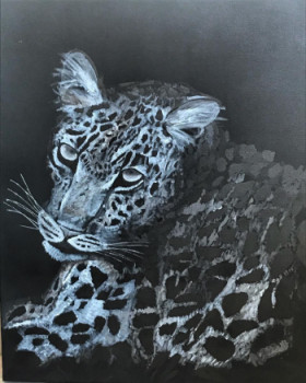 Named contemporary work « leopard », Made by MELICOLOR