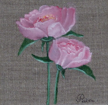 Contemporary work named « Amies Pivoines », Created by PATCHA CRéATION
