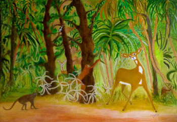 Named contemporary work « Jungle », Made by DAUPHINE DE VALENCE