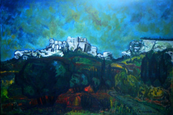 Named contemporary work « Les Alpilles », Made by YVES DE VALENCE