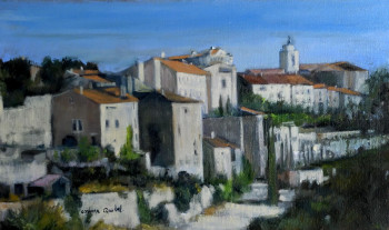 Named contemporary work « Gordes », Made by CORINNE QUIBEL