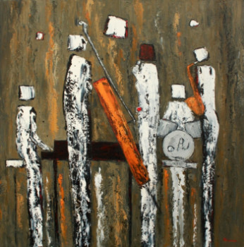 Contemporary work named « Jazz à Fontdouce », Created by JEAN-FRANçOIS CLEMENCEAU