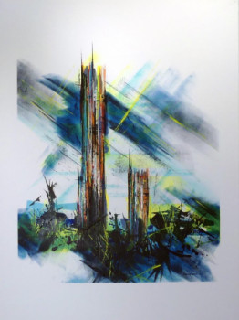 Named contemporary work « Acryl sur toile coton 3 », Made by LAURENT SPIELMANN