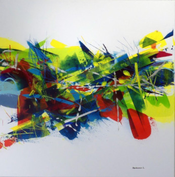 Named contemporary work « Acryl sur toile coton 4 », Made by LAURENT SPIELMANN