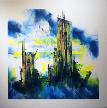 Named contemporary work « Acryl sur toile coton 7 », Made by LAURENT SPIELMANN