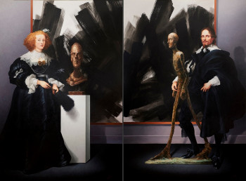 Contemporary work named « SHADES OF BLACK », Created by BRUET