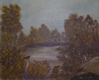 Named contemporary work « La rivière », Made by KYNA DE SCHOUëL