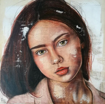 Named contemporary work « Portrait 458 », Made by FLORE BETTY