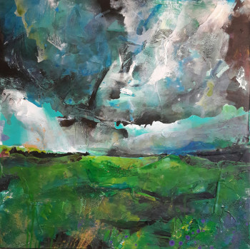 Contemporary work named « Poétiques du paysage II- vendu », Created by CAROLE BRESSAN