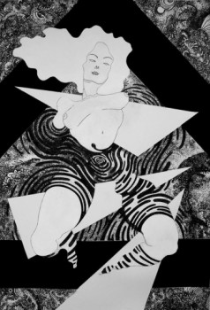 Named contemporary work « Venus en son bain de luxure », Made by YANIS LOPEZ