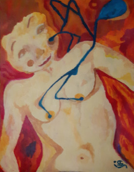 Named contemporary work « JEU DE JOUE », Made by SOPHIE SALA