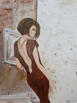 Named contemporary work « CONTRE LE MUR », Made by GHISLAINE LECA