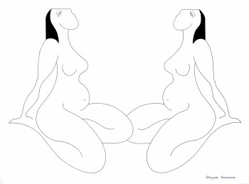 Contemporary work named « Les féminines », Created by HILDEGARDE HANDSAEME
