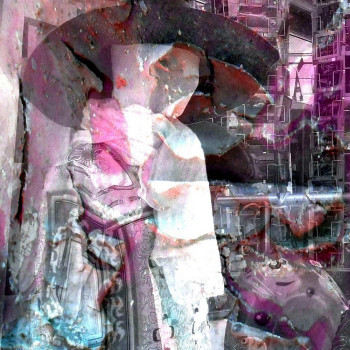 Named contemporary work « Femme au chapeau », Made by HéLèNE ZENATTI