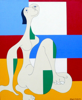 Named contemporary work « Message d'Espoir », Made by HILDEGARDE HANDSAEME