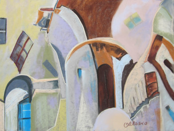 Contemporary work named « Entrelacs urbain », Created by ALLOSIETTE