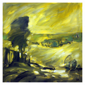 Named contemporary work « JAUNE », Made by BAL