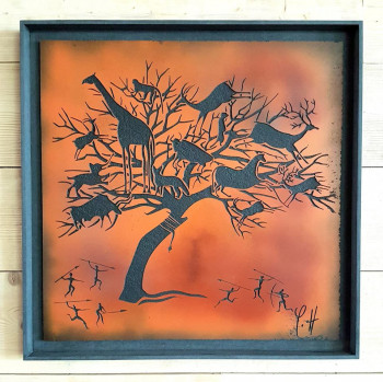 Contemporary work named « " Arbre Chaman " », Created by YANN HERVIS