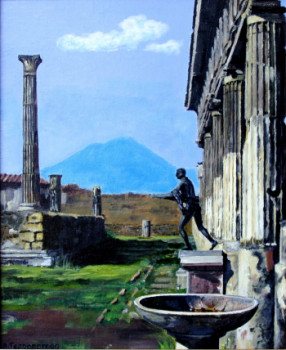 Named contemporary work « Pompei.   acrylique », Made by ANDRé FEODOROFF
