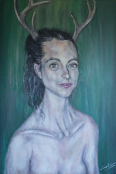 Named contemporary work « La dame de la forêt (I) », Made by LéNA H. COMS
