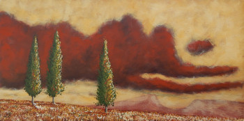 Named contemporary work « A la faveur de l'automne », Made by BRUNO LEMASSON