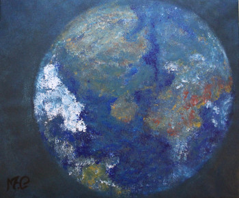 Named contemporary work « la planète terre d'aujourd'hui », Made by   MARIA  COUTINHO   /  MARIA  C.