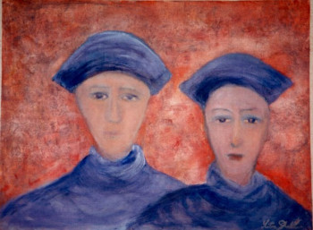 Named contemporary work « Les étrangers », Made by MITRA SHAHKAR