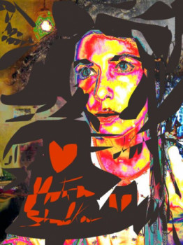Named contemporary work « Love », Made by MITRA SHAHKAR