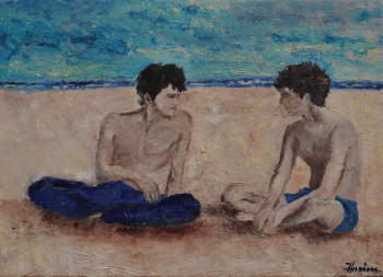 Named contemporary work « On the beach », Made by HERMIONE