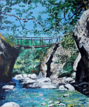 Named contemporary work « Pont suspendu », Made by ANDRé FEODOROFF
