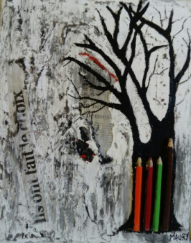 Named contemporary work « ARBRE A CRAYONS », Made by MIREILLE MAURY