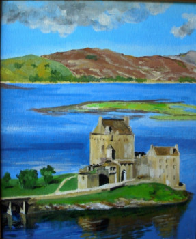 Named contemporary work « Chateau en Ecosse », Made by ANDRé FEODOROFF