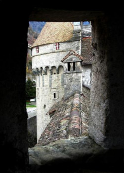 Named contemporary work « Chateau de Chillon », Made by OLEG HASLAVSKY