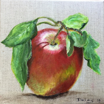 Named contemporary work « La pomme », Made by PATRICIA DELEY