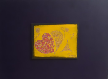 Named contemporary work « Au cœur de l'Amour », Made by ERIC BACHET