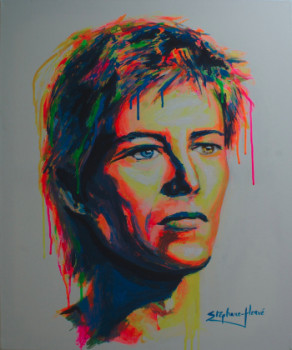 Named contemporary work « David Bowie », Made by STéPHANE-HERVé