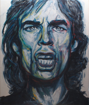 Named contemporary work « Mick Jagger », Made by STéPHANE-HERVé