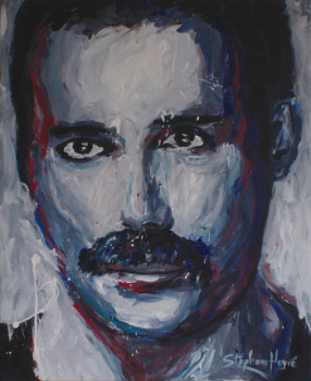 Named contemporary work « Freddie Mercury (Queen) », Made by STéPHANE-HERVé