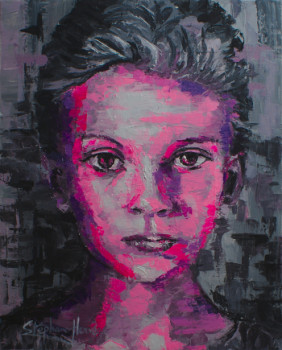 Named contemporary work « Arte facted girl 1 », Made by STéPHANE-HERVé