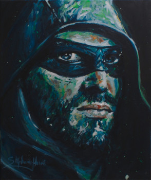 Named contemporary work « The Green Arrow - Stephen Amell 1 », Made by STéPHANE-HERVé