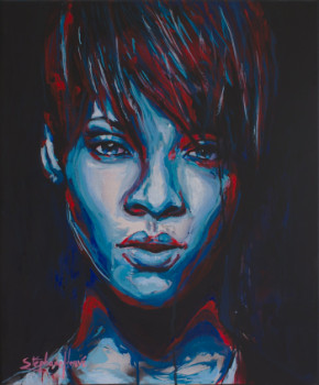 Named contemporary work « Rihanna », Made by STéPHANE-HERVé