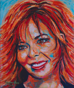 Named contemporary work « Mylène Farmer », Made by STéPHANE-HERVé