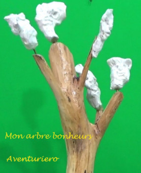 Named contemporary work « Mon arbre bonheurs 2 », Made by CARLO AVENTURIERO