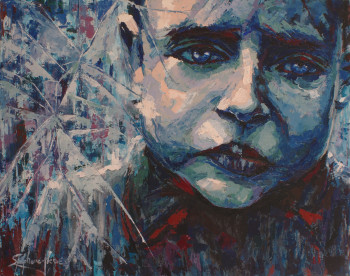 Contemporary work named « Broken blue boy », Created by STéPHANE-HERVé