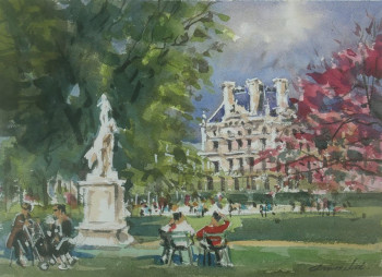 Named contemporary work « les tuileries  - Paris   », Made by ARNOULD   -