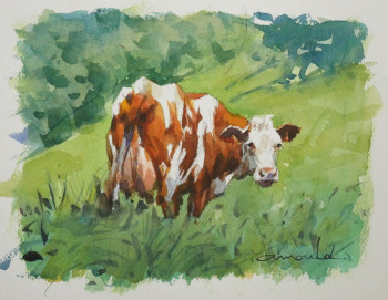 Contemporary work named « Vache rousse  », Created by ARNOULD   -